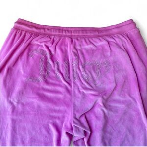 Juicy Couture embellished rhinestone  Velour Pants y2k